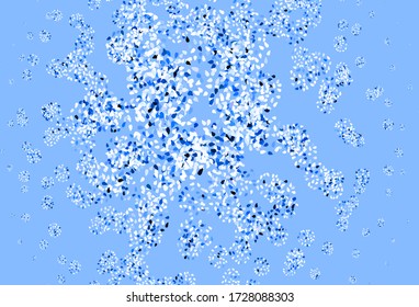 Light Gray vector pattern with random forms. Colorful chaotic forms with gradient in modern style. Modern design for your business card.