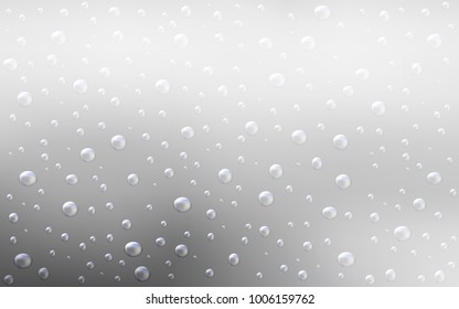 Light Gray vector pattern with spheres. Modern abstract illustration with colorful water drops. The pattern can be used for aqua ad, booklets.