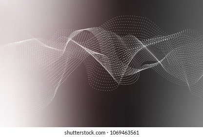 Light Gray vector pattern with spheres. Blurred bubbles on abstract background with colorful gradient. Pattern can be used as texture of water, rain drops.