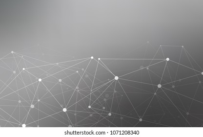 Light Gray vector pattern with spheres, triangles. Abstract illustration with colorful discs and triangles. New design for ad, poster, banner of your website.