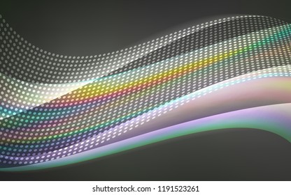 Light Gray vector pattern with spheres, triangles. Modern abstract colorful illustration with spheres and lines. Design for textile, fabric, wallpapers.