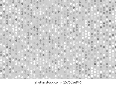 Light Gray vector pattern with spheres. Blurred bubbles on abstract background with colorful gradient. Design for poster, banner of websites.