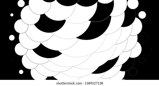 Light Gray vector pattern with spheres. Abstract colorful disks on simple gradient background. Design for your commercials.
