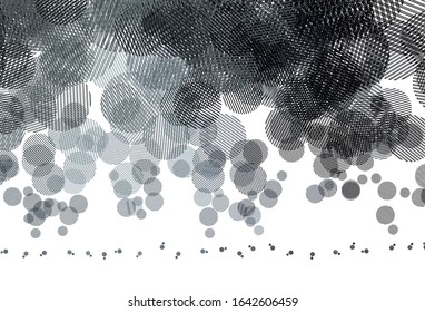 Light Gray vector pattern with spheres. Modern abstract illustration with colorful water drops. Pattern for ads, leaflets.