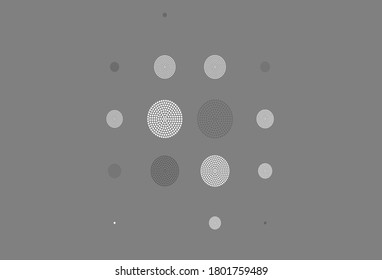 Light Gray vector pattern with spheres. Beautiful colored illustration with blurred circles in nature style. New template for your brand book.
