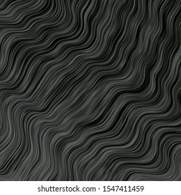 Light Gray vector pattern with wry lines. Abstract illustration with bandy gradient lines. Design for your business promotion.