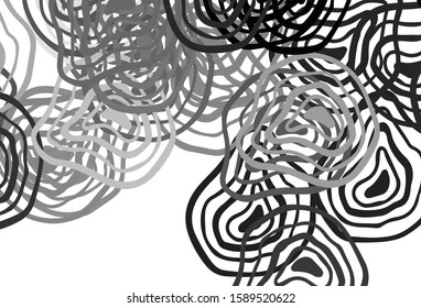 Light Gray vector pattern with wry lines. Geometric illustration in abstract style with gradient.  The best colorful design for your business.