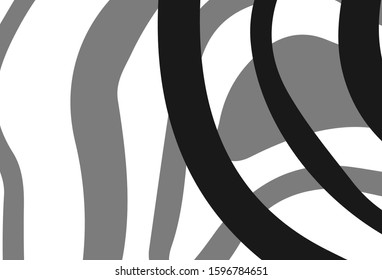 Light Gray vector pattern with wry lines. Geometric illustration in abstract style with gradient.  Colorful wave pattern for your design.