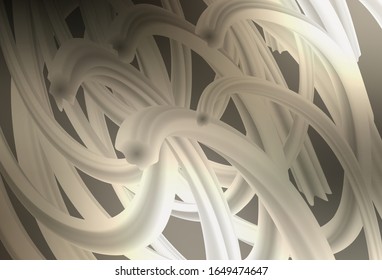 Light Gray vector pattern with wry lines. A completely new colorful illustration in simple style. New composition for your brand book.