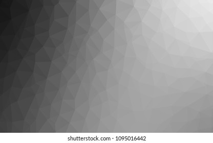 Light Gray vector polygon abstract background. Geometric illustration in Origami style with gradient.  New template for your brand book.