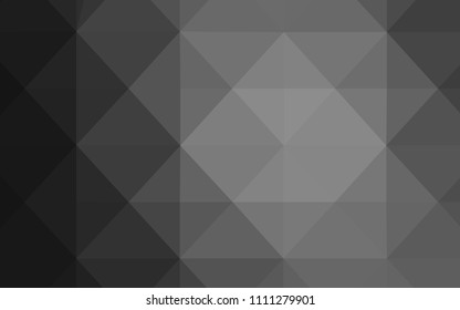 Light Gray vector polygon abstract background. Creative geometric illustration in Origami style with gradient. Textured pattern can be used as a background.