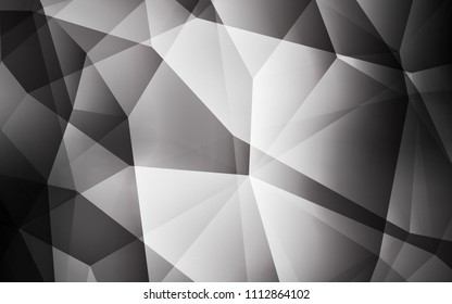 Light Gray vector polygon abstract layout. A completely new color illustration in a polygonal style. Brand new design for your business.