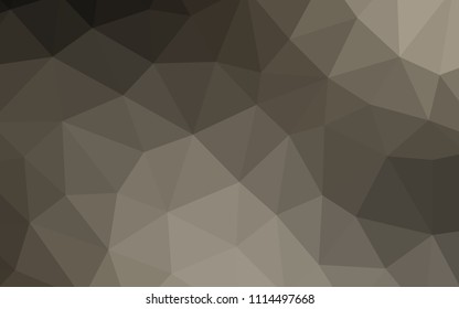 Light Gray vector polygon abstract background. Triangular geometric sample with gradient.  A completely new design for your leaflet.