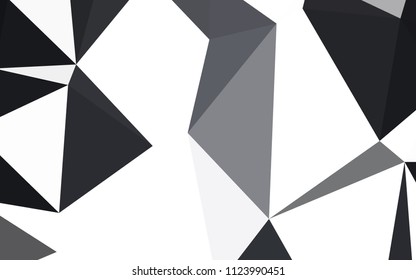 Light Gray vector polygon abstract layout. Colorful abstract illustration with triangles. Pattern for a brand book's backdrop.