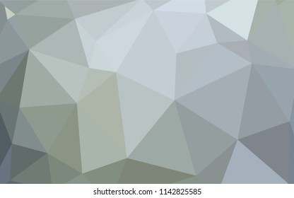 Light Gray vector polygon abstract layout. Geometric illustration in Origami style with gradient.  Brand new style for your business design.