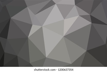 Light Gray vector polygon abstract layout. A sample with polygonal shapes. A completely new design for your leaflet.