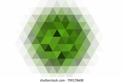 Light Gray vector polygon abstract template. Creative geometric illustration in Origami style with gradient. The elegant pattern can be used as part of a brand book.