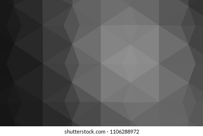 Light Gray vector polygonal background. Elegant bright polygonal illustration with gradient. Pattern for a brand book's backdrop.