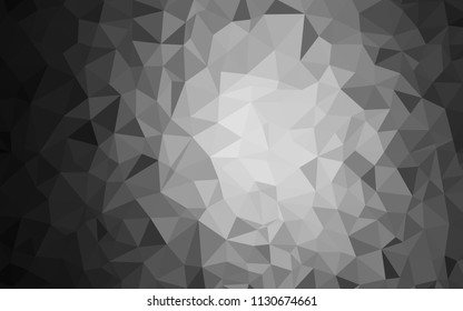 Light Gray vector polygonal background. Colorful abstract illustration with triangles. Completely new template for your banner.