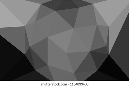 Light Gray vector polygonal background. Colorful illustration in polygonal style with gradient. Template for cell phone's backgrounds.