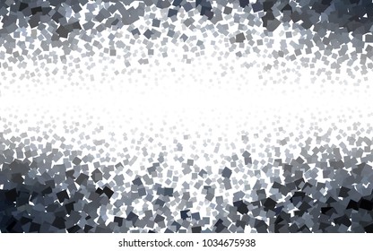 Light Gray vector polygonal illustration consisting of rectangles. Rectangular design for your business. Creative geometric background in origami style with gradient.