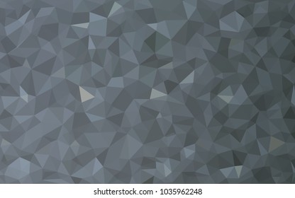 Light Gray vector polygonal illustration, which consist of triangles. Triangular design for your business. Creative geometric background in Origami style with gradient
