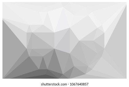 Light Gray vector polygonal illustration, which consist of triangles with a gemstone in center. Triangular design of a huge diamond for your business. Creative geometric background of gems.