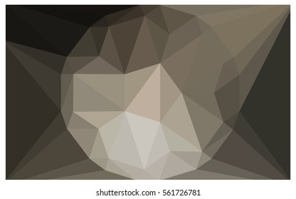 Light Gray vector polygonal illustration, which consist of triangles with a gemstone in center. Triangular design of a huge diamond for your business. Creative geometric background of gems.