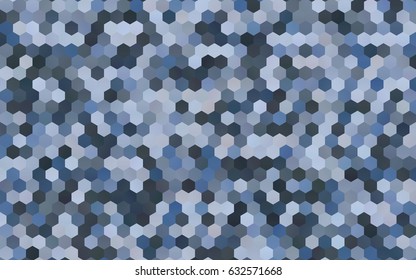 Light gray vector polygonal illustration, which consist of hexagons. Hexagonal design for your business. Creative geometric background in Origami style with gradient
