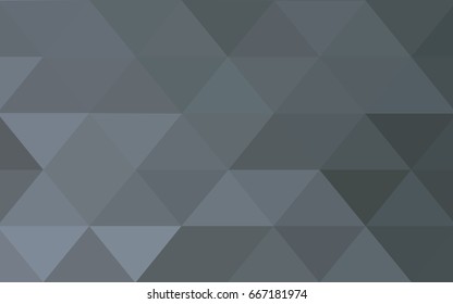 Light Gray vector polygonal illustration, which consist of triangles. Triangular design for your business. Creative geometric background in Origami style with gradient