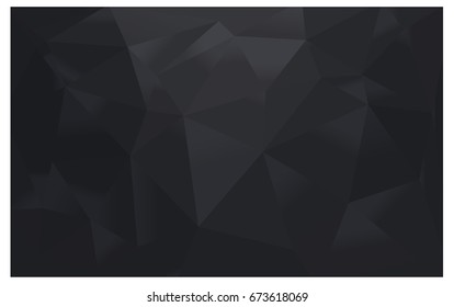 Light Gray vector polygonal illustration, which consist of triangles. Triangular pattern for your business design. Geometric background in Origami style with gradient. 