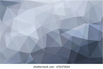 Light Gray vector polygonal illustration, which consist of triangles. Triangular pattern for your business design. Geometric background in Origami style with gradient. 