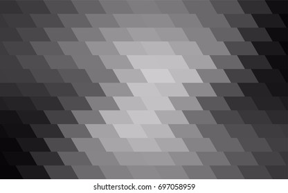 Light Gray vector polygonal illustration, which consist of rectangles. Rectangular pattern for your business design. Geometric background in Origami style with gradient. 