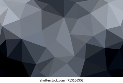 Light Gray vector polygonal illustration, which consist of triangles. Triangular design for your business. Creative geometric background in Origami style with gradient