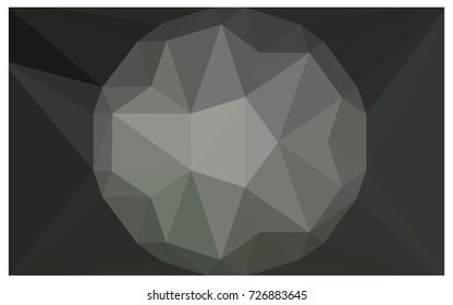 Light Gray vector polygonal illustration, which consist of triangles with a gemstone in center. Triangular design of a huge diamond for your business. Creative geometric background of gems.