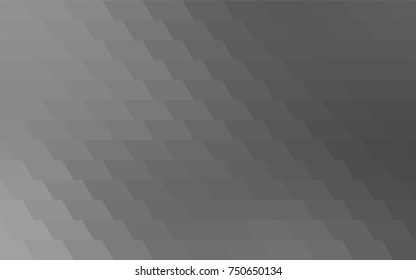 Light Gray vector polygonal illustration consisting of rectangles. Rectangular design for your business. Creative geometric background in origami style with gradient.
