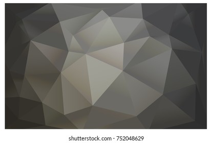 Light Gray vector polygonal illustration, which consist of triangles. Triangular pattern for your business design. Geometric background in Origami style with gradient. 