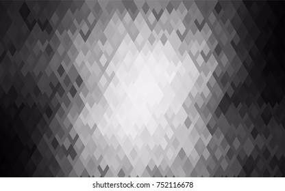 Light Gray vector polygonal illustration, which consist of rectangles. Rectangular pattern for your business design. Geometric background in Origami style with gradient. 