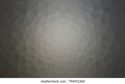 Light Gray vector polygonal illustration, which consist of triangles. Triangular pattern for your business design. Geometric background in Origami style with gradient. 