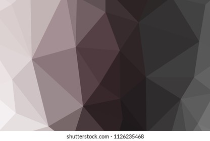 Light Gray vector polygonal pattern. Colorful abstract illustration with triangles. A completely new design for your leaflet.