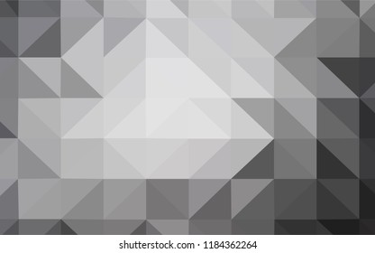 Light Gray vector polygonal pattern. A completely new color illustration in a polygonal style. A completely new design for your leaflet.