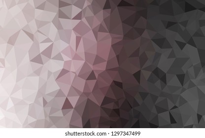 Light Gray vector polygonal pattern. Colorful illustration in polygonal style with gradient. Completely new template for your banner.