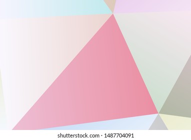 Light Gray vector polygonal pattern. Colorful illustration in polygonal style with gradient. Pattern for a brand book's backdrop.
