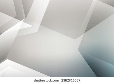Light Gray vector polygonal pattern. Colorful illustration in abstract style with triangles. Completely new template for your banner.
