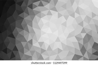 Light Gray vector polygonal template. A completely new color illustration in a polygonal style. Brand new design for your business.