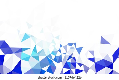Light Gray vector polygonal template. Shining polygonal illustration, which consist of triangles. Brand new design for your business.
