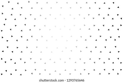 Light Gray vector  polygonal template. Creative illustration in halftone style with triangles. Triangular pattern for your design.