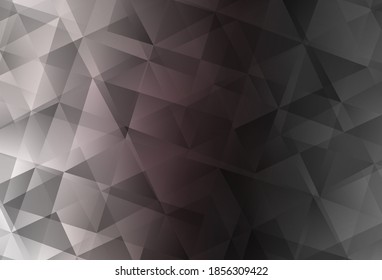 Light Gray vector polygonal template. Colorful abstract illustration with triangles. Brand new style for your business design.