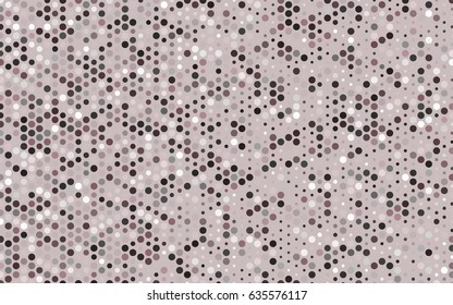 Light Gray vector red banner with set of circles, dots. Donuts Background. Creative Design Template. Technological halftone illustration.