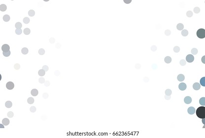 Light Gray vector red banner with set of circles, dots. Donuts Background. Creative Design Template. Technological halftone illustration.